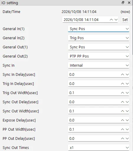 IO setting